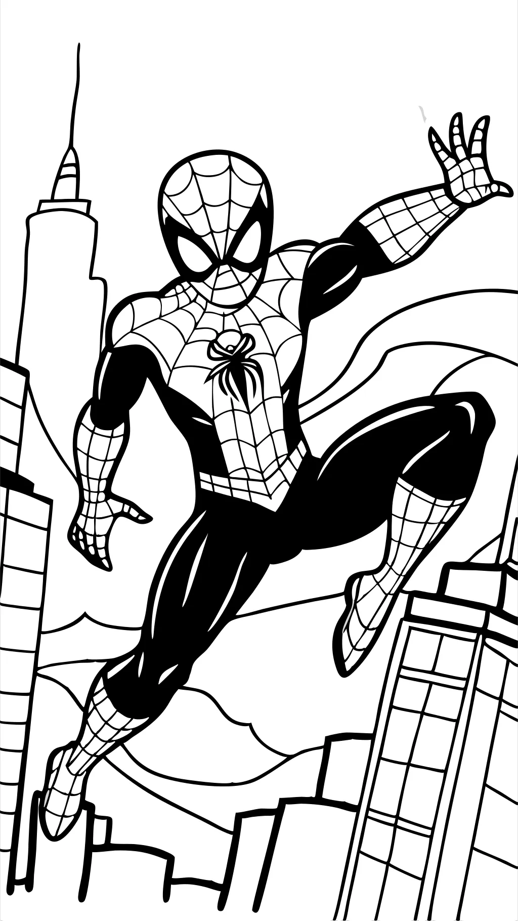 coloring pages spiderman printable